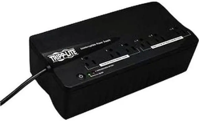 Alt view image 3 of 7 - Tripp Lite UPS 350VA 210W Desktop Wall Mount PC / MAC Battery Back Up Compact 50/60Hz 120V 6 Outlets 5-15P