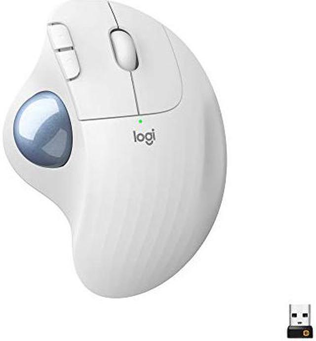 Alt view image 17 of 20 - Logitech ERGO M575 Wireless Trackball Mouse - Easy thumb control, precision and smooth tracking, ergonomic comfort design, for Windows, PC and Mac with Bluetooth and USB capabilities - Off White