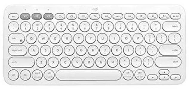 Alt view image 11 of 20 - Logitech K380 Multi-Device Bluetooth Keyboard for MAC -Off White