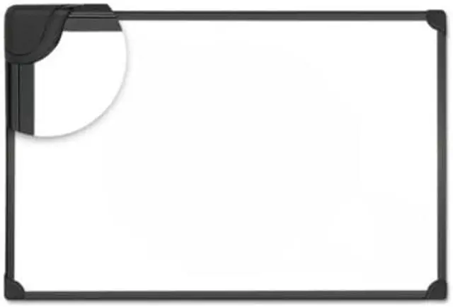 Alt view image 6 of 10 - Innovera MB0707368 Design Series Magnetic Steel Dry Erase Board, 36 X 24, White, Black Frame
