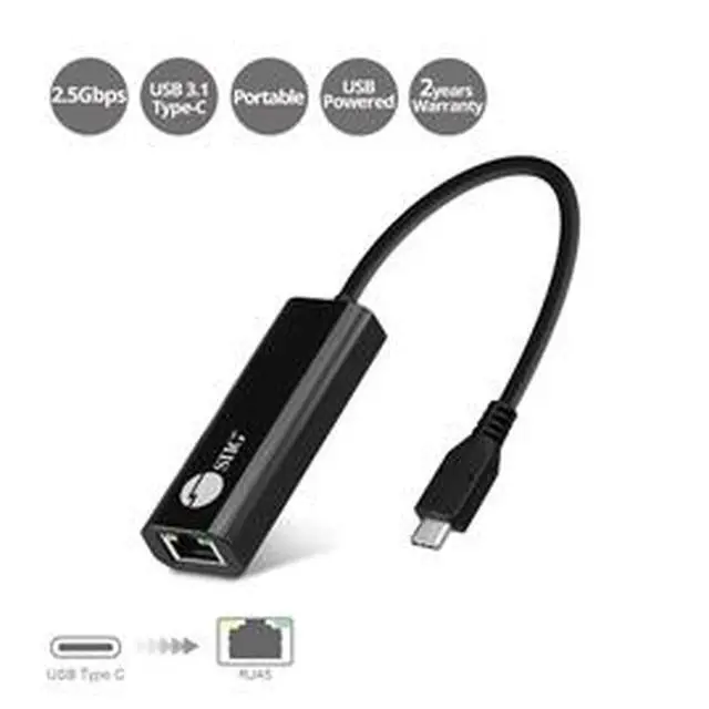 Alt view image 13 of 20 - SIIG Accessory JU-NE0A11-S1 USB-C to 2.5G Ethernet Adapter Brown Box