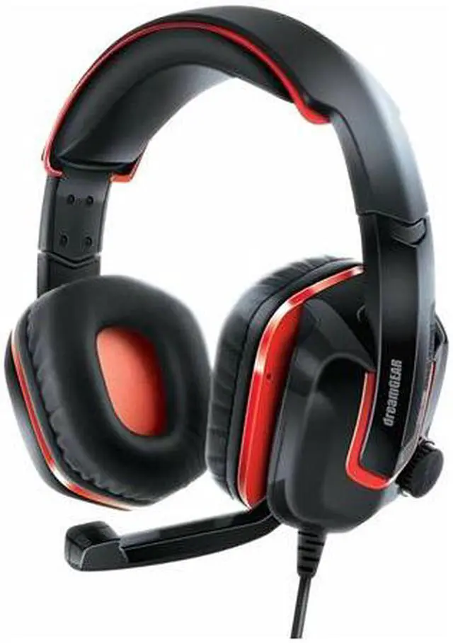 Alt view image 14 of 19 - dreamGEAR GRX-440 Wired High Performance Headset + Mic and Volume Controls for Nintendo Switch, PS4, and Xbox One - Red/Black