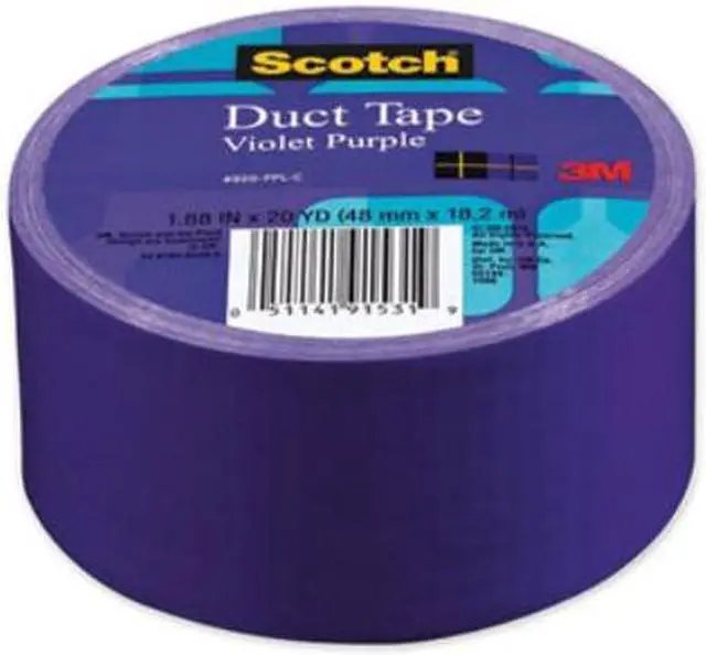 Alt view image 14 of 18 - 3m 20 Yards Violet Purple Duct Tape  920-PPL-C