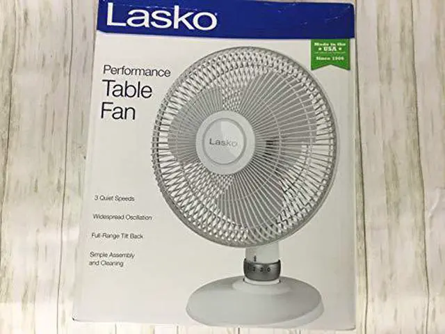 Alt view image 6 of 10 - Lasko 12" Table Fan With Dial On Stand - White D12225