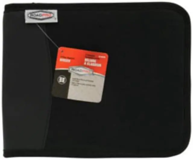 Alt view image 7 of 20 - RoadPro LB-001BK 3-Ring Binder for Loose-Leaf Log Sheets - Black Zippered 10.5 x 8.5
