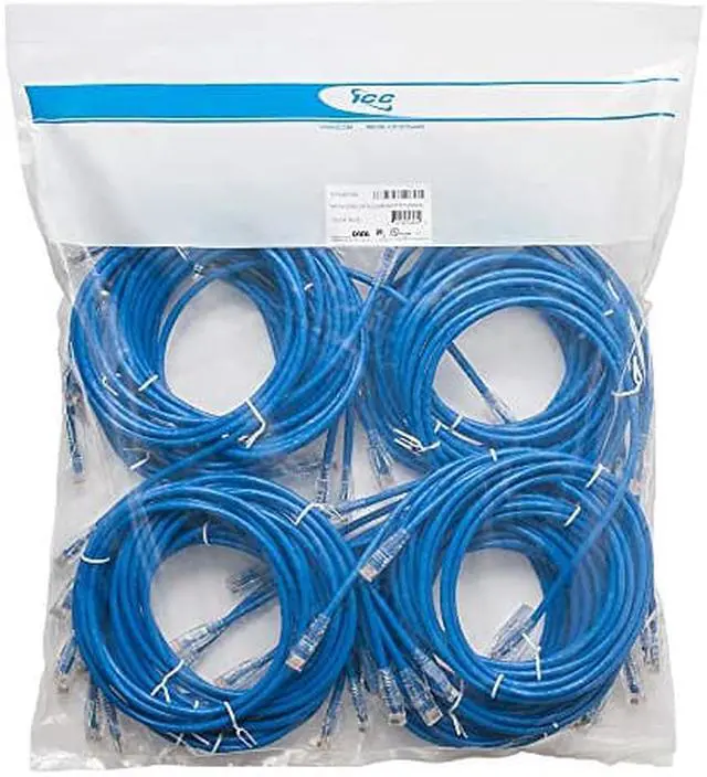 Alt view image 4 of 8 - Icc Icpcsf01Bl Patch Cord Cat 6 Clear Boot Blue 1Ft. Pack Of 25