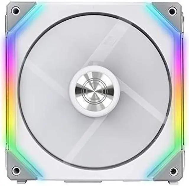 Alt view image 5 of 11 - LIAN LI UNI FAN SL140 RGB WHITE  2X 14CM FAN PACK WITH CONTROLLER  ---UF-SL140-2W