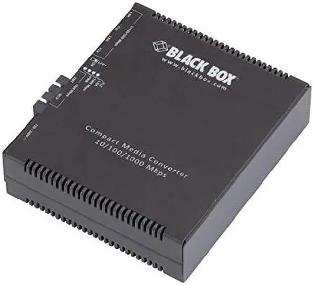 Alt view image 7 of 10 - Black Box Compact Media Converter Gigabit Ethernet Multimode 850nm 550m SC