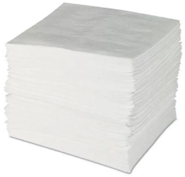 Alt view image 11 of 14 - BRADY ENV300 Sorbent Pad, 23 gal, 15 in x 19 in, Oil, White, 100 PK