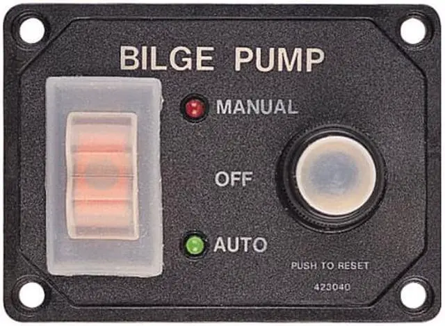 Alt view image 7 of 10 - Sea-Dog Splash Guard Bilge Pump Panel W/Circuit