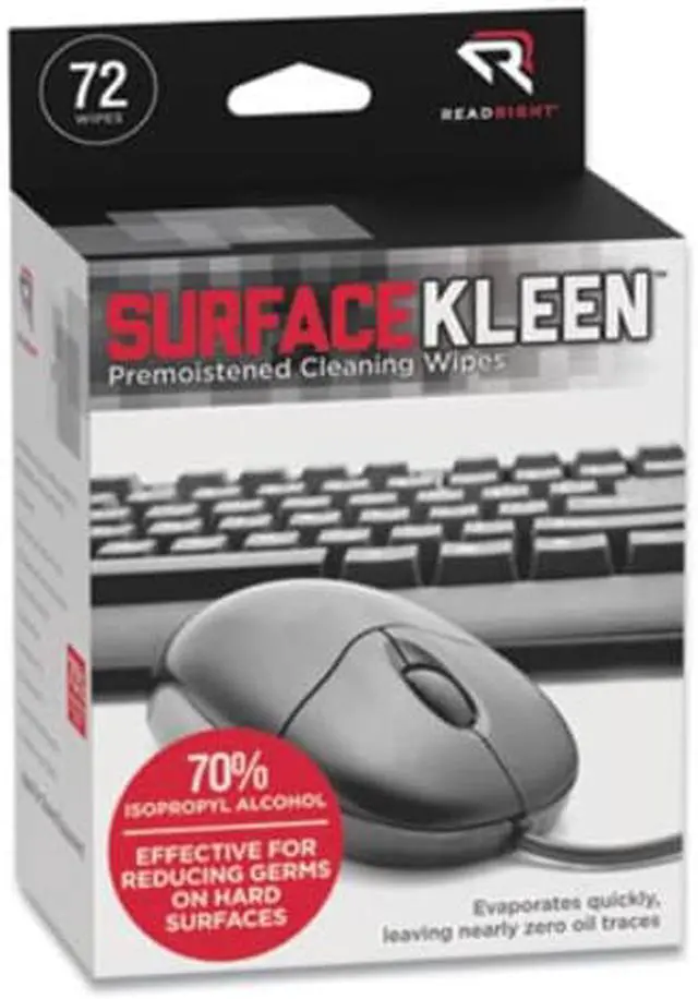 Alt view image 8 of 17 - Read Right Wipes,Surfacekleen, 72/Bx RR15109