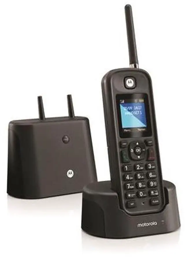 Alt view image 8 of 16 - motorola o211 indoor/outdoor digital cordless phone with answering machine