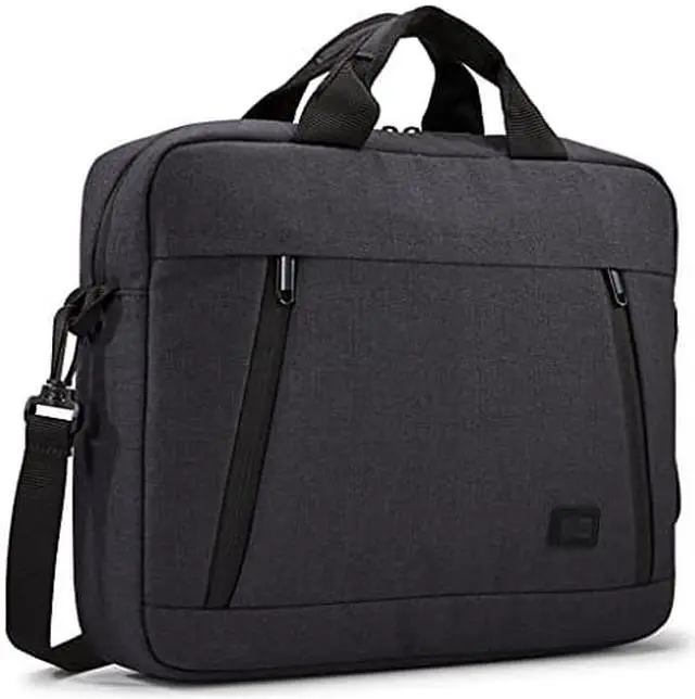 Alt view image 12 of 20 - Case Logic Huxton Carrying Case (Attaché) for 10.1" to 13.3" Apple iPad Notebook - Black - Heather Fabric, Polyster - Handle, Shoulder Strap, Luggage Strap - 11.4" Height x 1