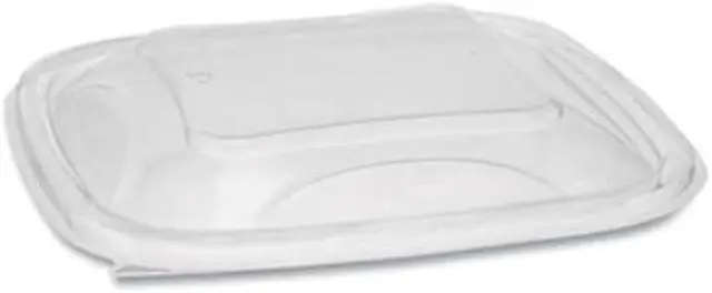 Alt view image 8 of 16 - Pactiv Container Lids, For 24-32 oz Bases, 7.38x7.38x0.82 SACLD07