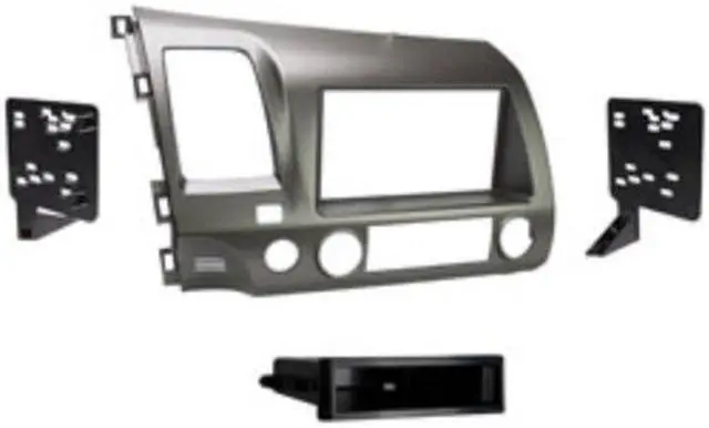 Alt view image 4 of 9 - Metra 99-7816T Single or Double DIN Dash Kit for Honda Civic 2006-2011 Vehicles