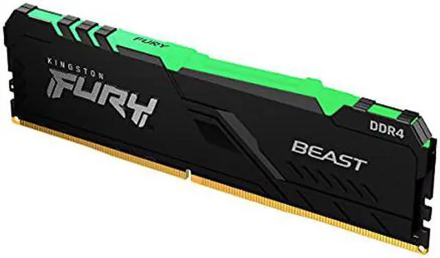 Alt view image 12 of 20 - Kingston Fury Beast RGB 8GB DDR4 3200MHz 288pin DIMM Memory Module KF432C16BBA/8