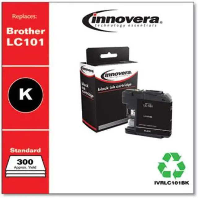 Alt view image 4 of 9 - Innovera Inkcart,Brother Lc101,Bk LC101BK