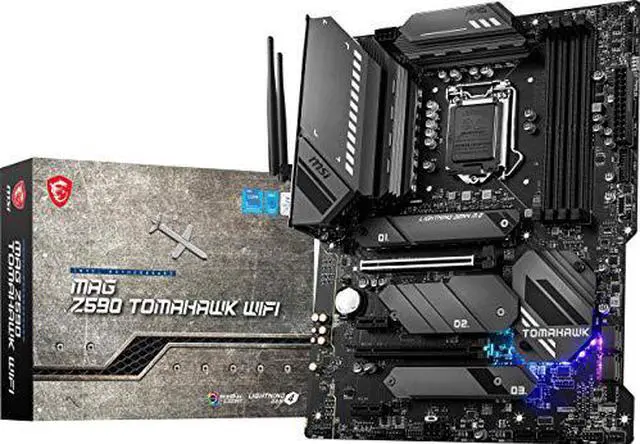 Alt view image 10 of 14 - MSI MAG Z590 TOMAHAWK Wi-Fi 1200 SATA 6Gb/s ATX Motherboard #Z590TAMAWIFI