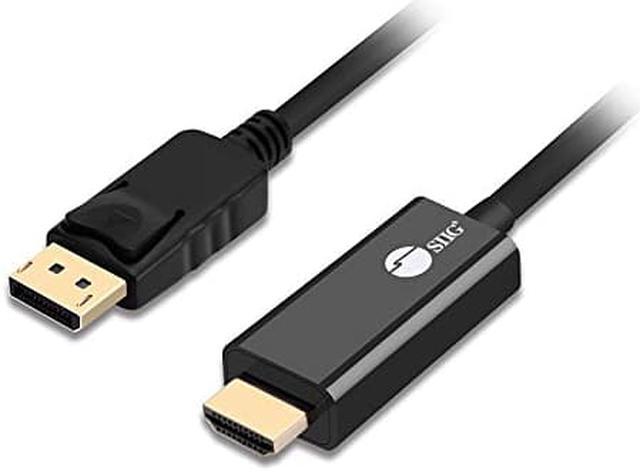 Alt view image 11 of 20 - siig displayport 1.2 to hdmi 1.4 passive cable 4k @30hz - dp to hdmi male to male adapter cable - hdcp - 6 feet