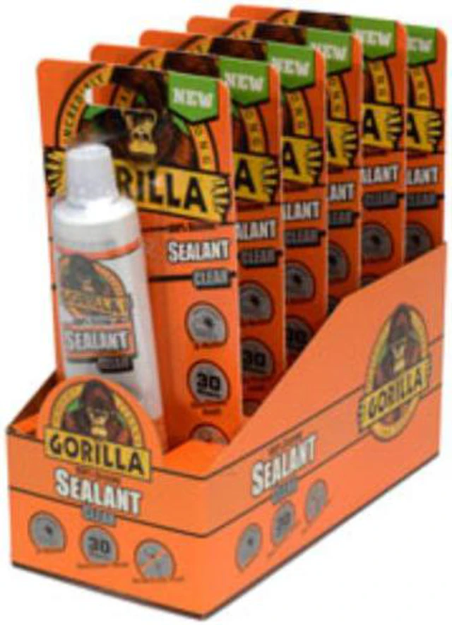 Alt view image 10 of 13 - GORILLA GLUE CO 2.8 Clear Silicone Sealant 8090002