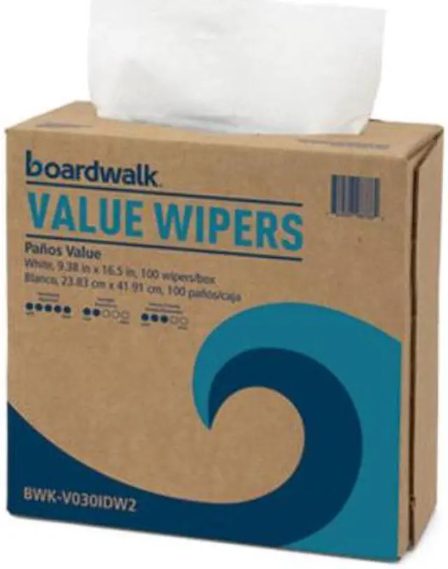 Alt view image 10 of 12 - Boardwalk DRC Wipers White 9 1/3 x 16 1/2 9 Dispensers 100 900/ctn BWKV030IDW2