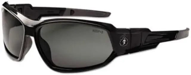 Alt view image 11 of 20 - Ergodyne 56030 Skullerz Loki Safety Glasses/Goggles, Black Frame/Smoke Lens, Nylon/Polycarb