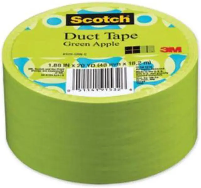 Alt view image 14 of 18 - 3m 20 Yards Green Apple Duct Tape  920-GRN-C