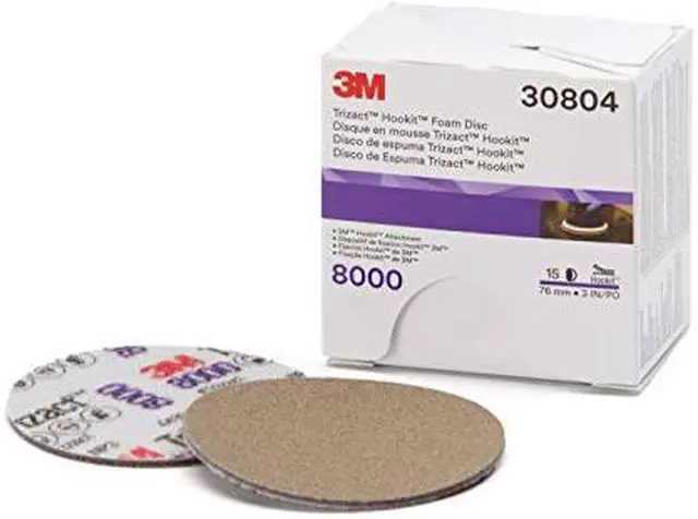 Alt view image 6 of 13 - 3M 30804 Polishing Pad,Foam,3" Size,PK15