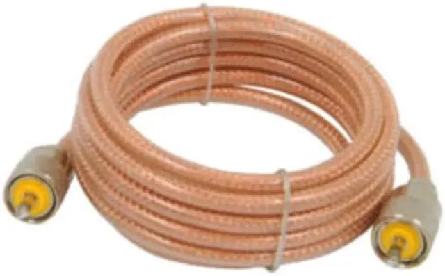 Alt view image 6 of 18 - ROADPRO R RP-8X9CL 9     CB ANTENNA MINI-8 COAX CABLE WITH PL-259 CONNECTORS  CLEAR