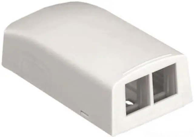 Alt view image 7 of 10 - Panduit NetKey 2 Sockets Surface Mounting Box
