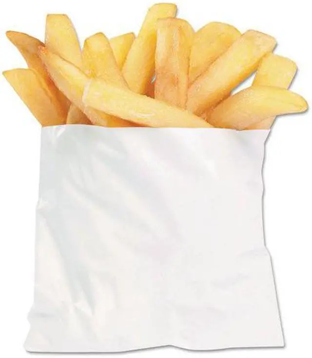 Alt view image 6 of 7 - French Fry Bags 4.5" x 3.5" White 2000/Carton 450003