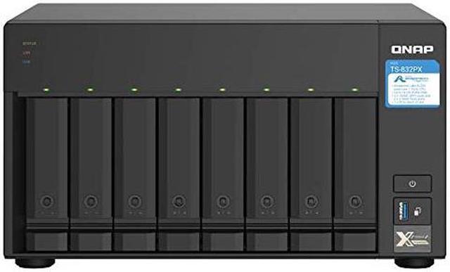 Alt view image 7 of 19 - QNAP TS-832PX-4G-US Diskless System Network Storage