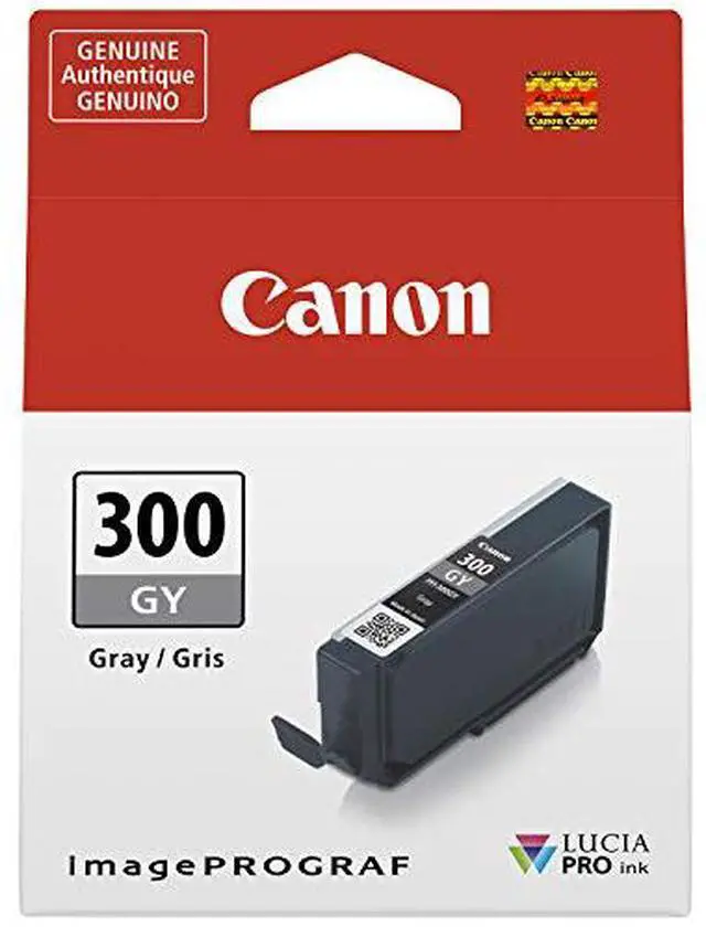 Alt view image 9 of 12 - Canon LUCIA PRO PFI-300 Original Ink Cartridge Gray 1 Pack 4200C002