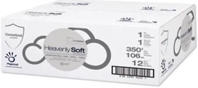 Alt view image 8 of 9 - Papernet Heavenly Soft Paper Towel 7.8" x 350 ft White 12 Rolls /Carton 410096