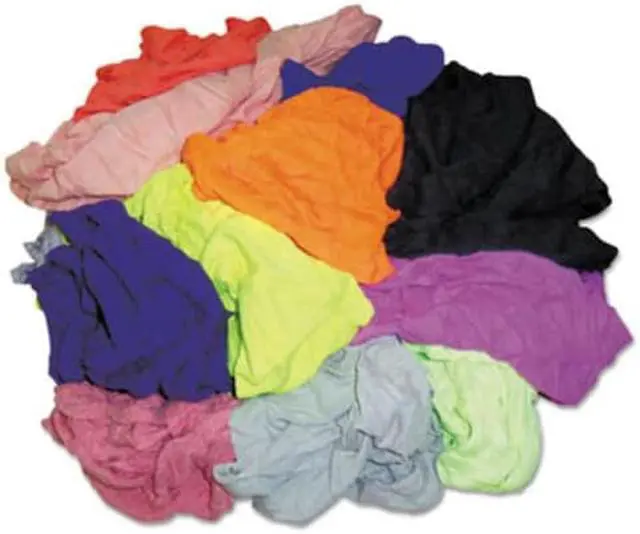 Alt view image 4 of 6 - Hospital Specialty Polo T-Shirt Rags Assorted Colors 10 Pounds/Bag 24510