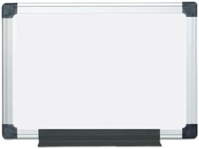 Alt view image 9 of 10 - BVCMA0207170 Value Lacquered Steel Magnetic Dry Erase Board, 17 3/4 x 23 5/8, White, Aluminum