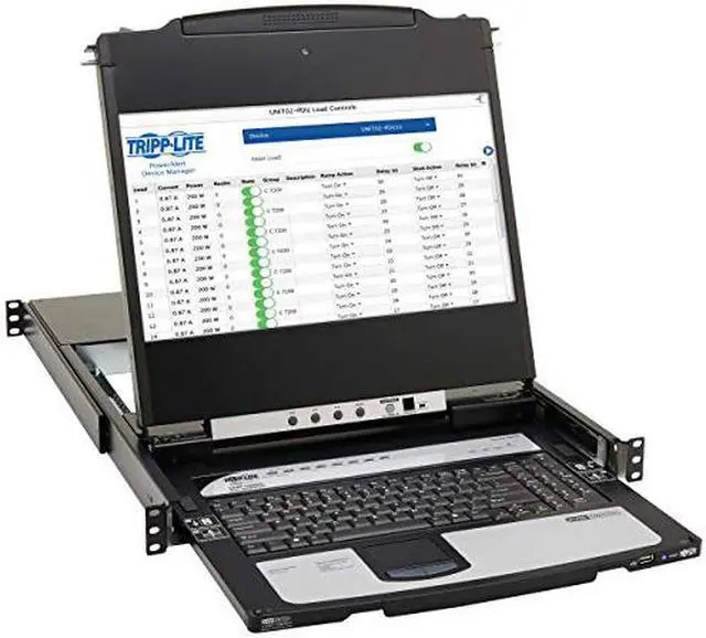 Alt view image 3 of 19 - Tripp Lite B030-DP08-17DIP 8-Port DisplayPort KVM Switch Console B030DP0817DIP