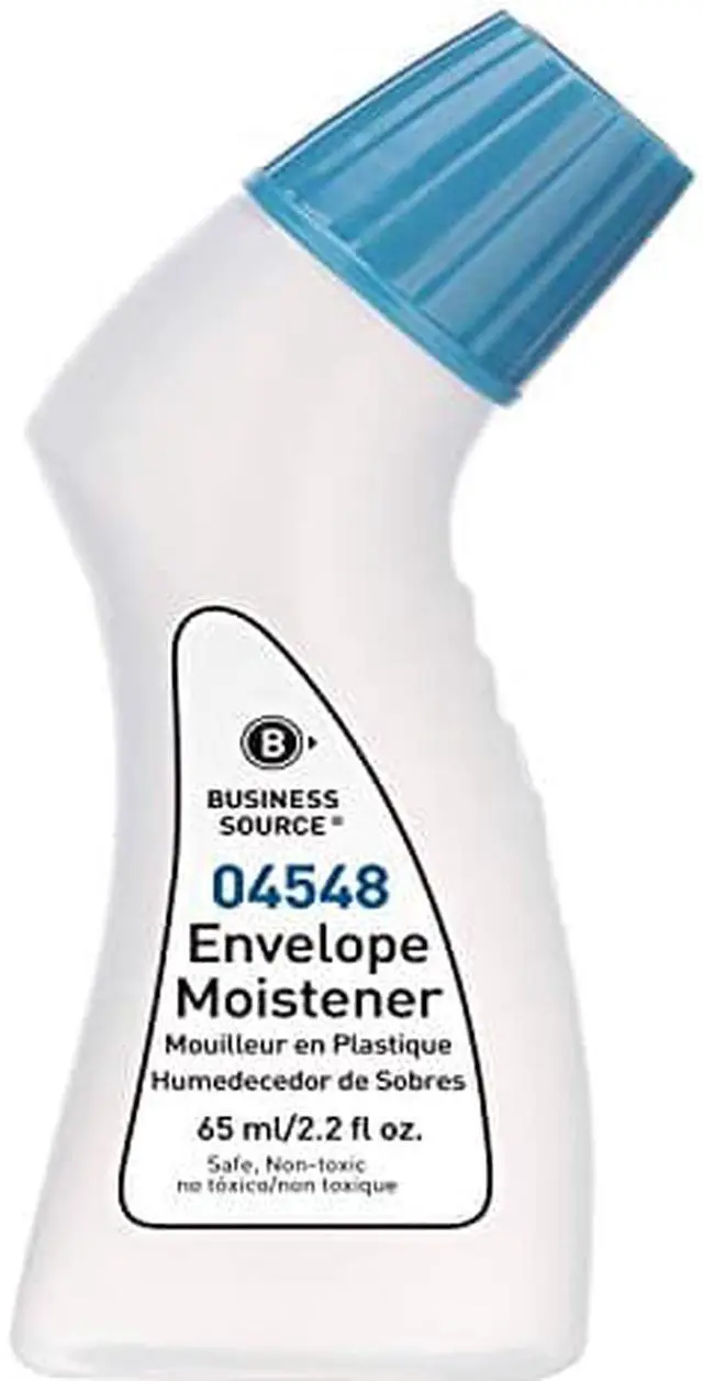 Alt view image 8 of 11 - Business Source Envelope Moistener - 2.20 fl oz - Blue - Fast-drying, Clog-free, Non-toxic