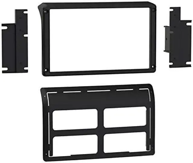 Alt view image 8 of 10 - Metra Dash Kit for Pioneer DMH-C5500NEX 8" Receiver in a 2011-17 Jeep Wrangler