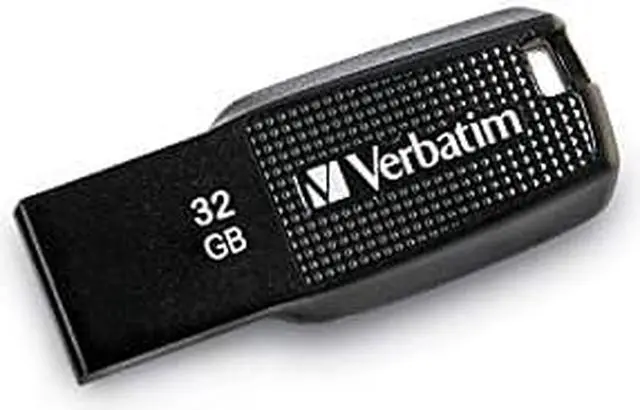 Alt view image 11 of 12 - Verbatim 32GB Ergo USB 2.0 Flash Drive - Black 70876
