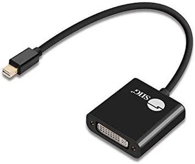 Alt view image 8 of 12 - SIIG Mini DisplayPort to DVI Active Adapter - 4K @30Hz Mini DP to DVI-D Single Link Thunderbolt 2 Eyefinity Compatible