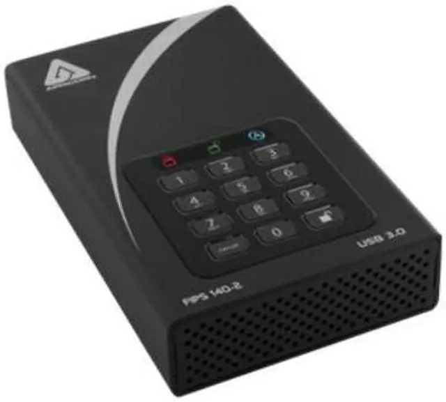 Alt view image 3 of 9 - Apricorn Aegis Padlock 18 TB FIPS 256-BIT AES External Hard Drive ADT3PL256F18TB