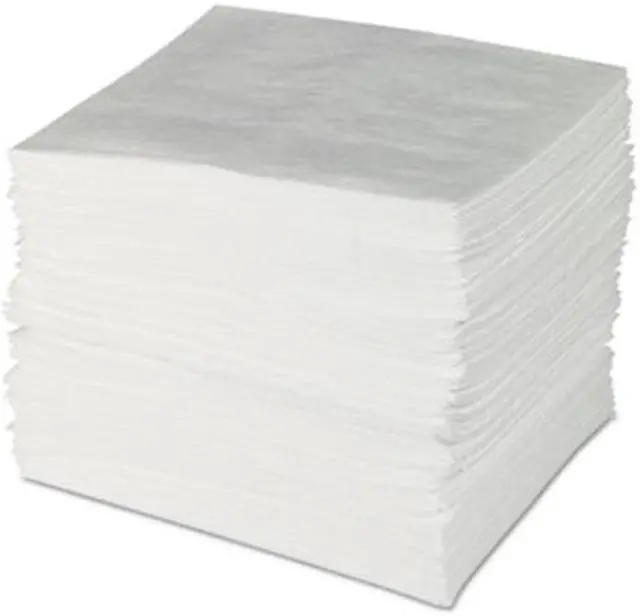 Alt view image 13 of 14 - BRADY ENV300 Sorbent Pad, 23 gal, 15 in x 19 in, Oil, White, 100 PK