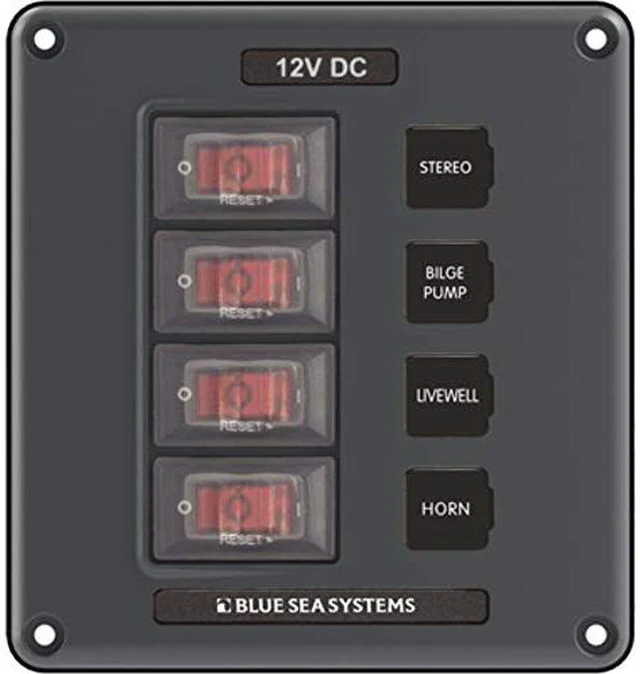 Alt view image 8 of 15 - Breaker/Switch Panel, 4 Pos., Gray