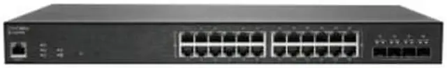 Alt view image 8 of 17 - SonicWall SWS14-24FPOE Ethernet Switch 24 Ports - Manageable - Gigabit Ethernet, 10 Gigabit Ethernet - 10/100/1000Base-T, 10GBase-X - 2 Layer Supported - Modular - 500.40 W Power Consumption 02SSC8377