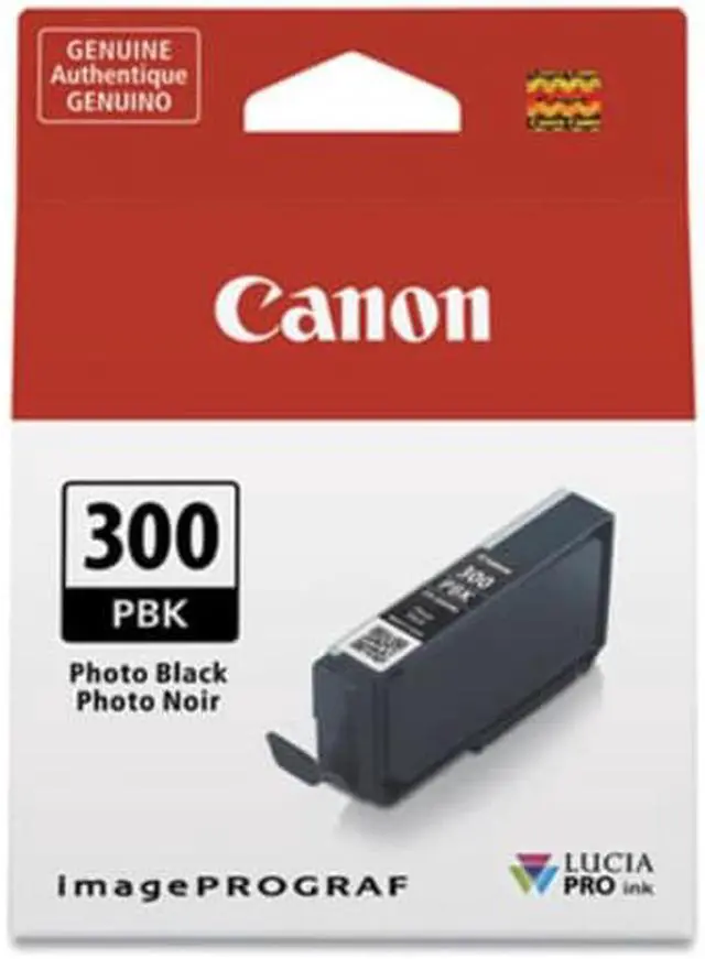 Alt view image 8 of 12 - Canon LUCIA PRO PFI-300 Original Inkjet Ink Cartridge Photo Black 4193C002