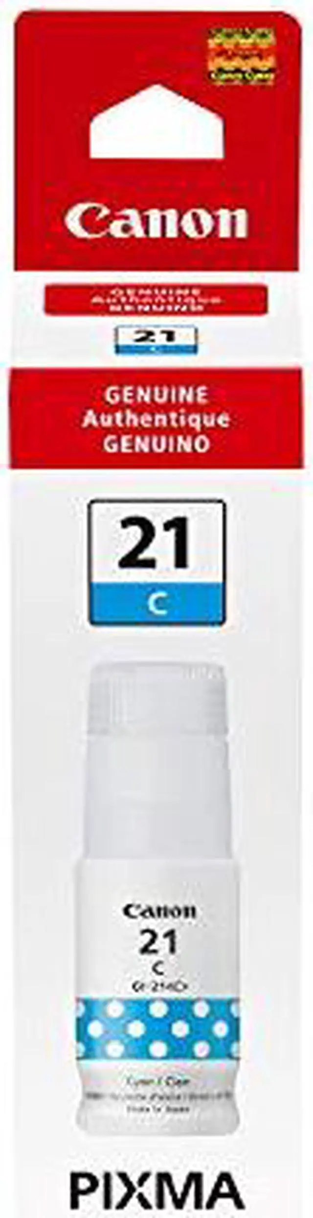 Alt view image 11 of 12 - Canon GI-21 Cyan AMR Ink Bottle 4537C001