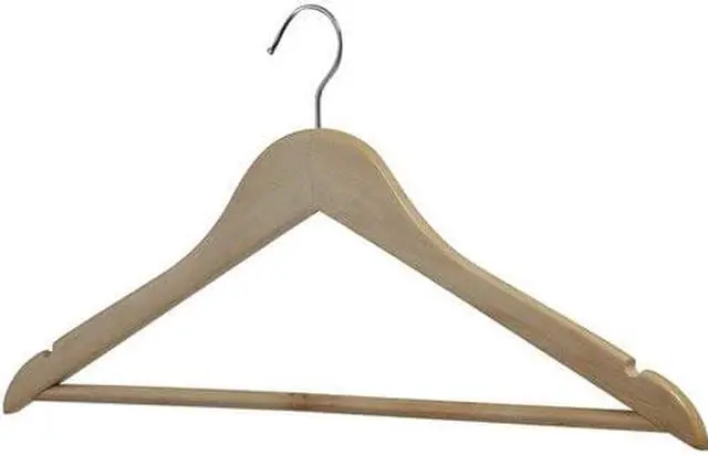Alt view image 9 of 10 - Lorell Garment Hanger,Wood,13-3/4"X14-1/5"X7-1/4",Nl (LLR01066)