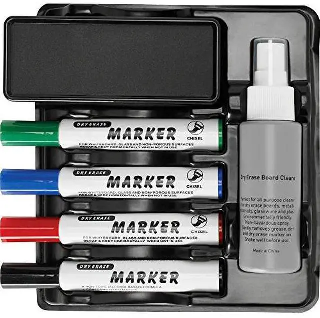 Alt view image 5 of 9 - Lorell Marker/Eraser Caddy w/Mounting Tape 8"x7"x2-13/16" Black 75628