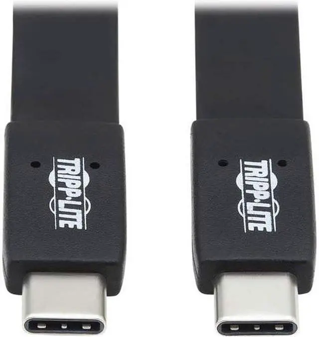 Alt view image 13 of 18 - Tripp Lite 16in Flat M/M USB-C Cable Black U42016NG25AFL